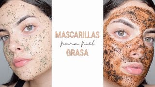 MASCARILLAS PARA PIEL GRASA Y CON ACNÉ  Nicolle Portilla [upl. by Ahsekahs]