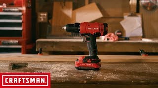 CRAFTSMAN V20 12in Cordless DrillDriver Kit  Tool Overview [upl. by Jacquelynn393]