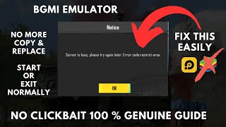 How to play BGMI 28 in Emulator  Fix server busy restricted area in LD Player bgmi emulator [upl. by Desdamonna415]