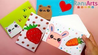 Cómo hacer SOBRES para tus cartas SIN PEGAMENTO Fácil  DIY  Easy ENVELOPES [upl. by Catherin]