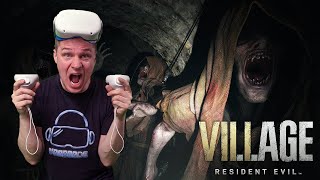 Resident Evil Village in VR on Oculus Quest 2 Tutorial  Gameplay [upl. by Rekcut822]