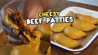 Jamaican Beef Patties  Cheesy Beef  SUPER EASY RECIPE [upl. by Maryrose]