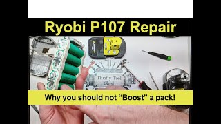 Ryobi P107 Battery Repair [upl. by Survance]