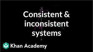 Consistent and inconsistent systems  Algebra II  Khan Academy [upl. by Rab]