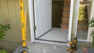 Jeld Wen Front Door Installation  Really crappy products and craftsmanship PART 1 [upl. by Anom121]