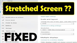 How to Fix a Stretched Screen on Windows 11  See Pinned Comment  Display Resolution Not Correct [upl. by Arnulfo632]