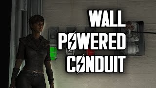 How the Wall Powered Conduit Works in VaultTec Workshop  Fallout 4 [upl. by Biegel]