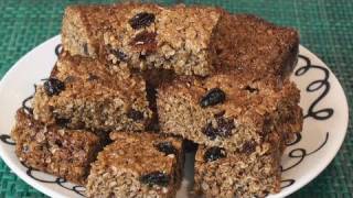 Fruity Flapjack GranolaMuesli Bars Recipe [upl. by Haakon]