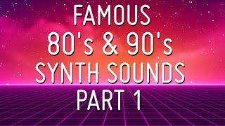 Famous synth sounds of the 80s and 90s Part 1 CMI Yamaha DX7 Korg M1 Roland D50 TX81Z [upl. by Benis]