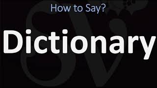 How to Pronounce Dictionary CORRECTLY [upl. by Walling376]