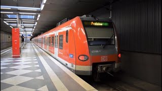 Unterföhring mit Zügen der SBahn München ET 423 [upl. by Ingold282]