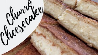 How to make the best Creamy Churro Cheesecake Bars [upl. by Rentschler]