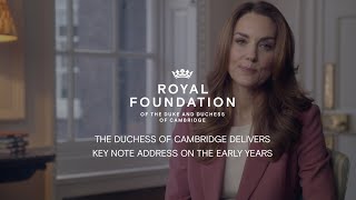 The Duchess of Cambridge gives a Keynote Speech on Landmark Research 5BigInsights  Early Years [upl. by Rafaelle]