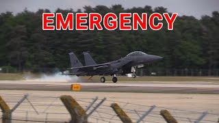 RAF Lakenheath F15 Emergencies [upl. by Yawnoc]