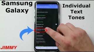 Setting Custom Individual Text Tones  SAMSUNG [upl. by Euqirat]