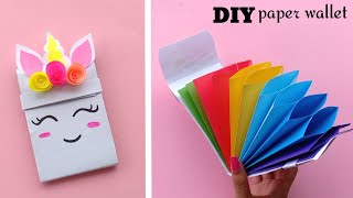 Origami Paper wallet Tutorial  How To Make Paper Gift Bag  School hacks  Origami craft with paper [upl. by Idnac]