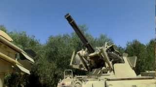 Close look at M163 Vulcan 20mm 3000 RPM Gatling Anti Aircraft Gun on M113 [upl. by Lipfert901]