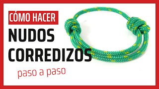 Como Hacer Nudos Corredizos para Pulseras paso a paso [upl. by Witte952]