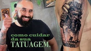 COMO CUIDAR DA SUA TATUAGEM CICATRIZAÇÃO PERFEITA [upl. by Holna]