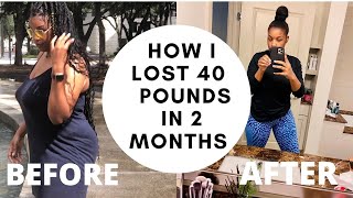 HOW TO LOSE WEIGHT FAST 40 Pounds In 2 MONTHS NO EXERCISE [upl. by Pyne760]