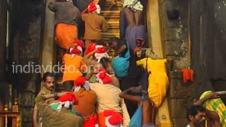 Eighteen Holy steps Pathinettam Padi Sabarimala Kerala [upl. by Affer]