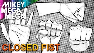 How To Draw HANDS amp FISTS FOR BEGINNERS [upl. by Jarret]