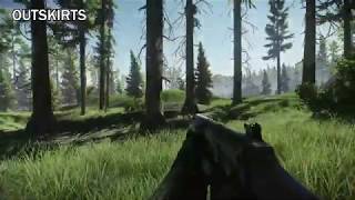 Outskirts Exit Location Woods With Map  Escape From Tarkov [upl. by Hamitaf]