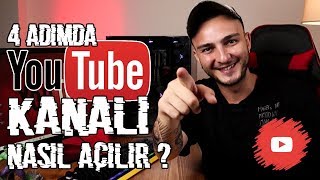 4 Adımda YouTube Kanalı Nasıl Açılır [upl. by Idnam]