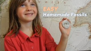 EASY Homemade Fossils Great Craft for Kids [upl. by Hayman]