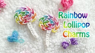 Rainbow Loom Charm Lollipop Candy Charm Original Design [upl. by Nylsor]