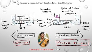 Reverse Osmosis Method By Dr Anjali Ssaxena [upl. by Trainor]