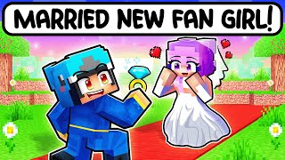 Omz MARRIED A NEW CRAZY FAN GIRL in Minecraft [upl. by Llertnov712]