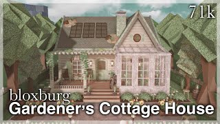 Bloxburg  Gardeners Cottage House Speedbuild exterior [upl. by Kcirederf589]