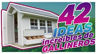 42 ideas INCREIBLES de inspiración para construir un GALLINERO  Planos [upl. by Tucker]