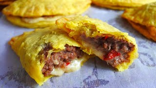 Cheesy And Spicy Jamaican Patties Recipe  Yummy PH [upl. by Elatsyrc]