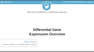 R Tutorial  Differential Gene Expression Overview [upl. by Jeanine781]