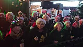 WHAT CHRISTMAS MEANS TO ME Rock Choir at Birkdale Lights Switch On 1st December 2024 [upl. by Aisatsanna]