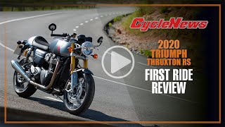 2020 Triumph Thruxton RS First Ride Review  Cycle News [upl. by Ettenahs]