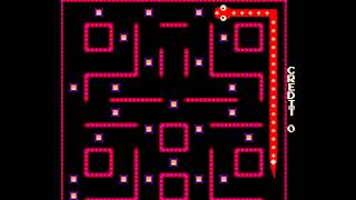 Arcade Game Nibbler 1982 RockOla [upl. by Ned]