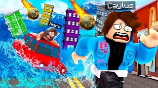 Can You Survive NATURAL DISASTERS For 24 Hours In ROBLOX [upl. by Otiragram]