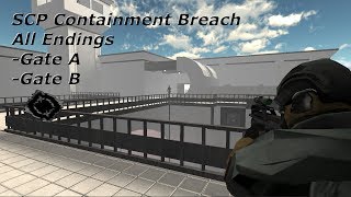 SCP Containment Breach All Endings  138 Read Description [upl. by Fagen272]