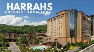 Harrahs Cherokee Casino Resort Hotel Room Tours of all 3 Towers Mountain Soco amp Creek [upl. by Aiderfla64]