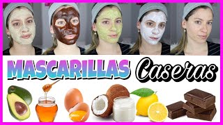 5 Mascarillas Caseras para tener la PIEL PERFECTA Y BONITA SIN ACNÉ Y SIN MARCAS  NatyGloss [upl. by Ahsinik]