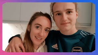 VLOG  UWCL Qualification for Arsenal 🎉  Lisa Evans amp Vivianne Miedema [upl. by Hilly]