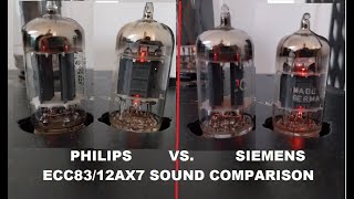 Tube Sound Comparison  Philips VS Siemens ECC8312AX7 50s and 60s [upl. by Elakram622]