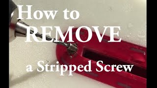 Trick Removing a stripped screw [upl. by Masry566]