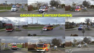 Einsatzfahrten Großübung in Unterföhring [upl. by Adnov]