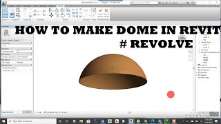 HOW TO MAKE DOME IN REVIT [upl. by Latimer574]