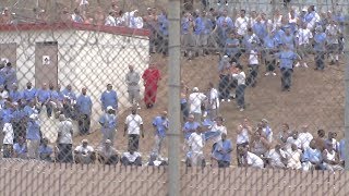 VIDEO Protesters blame riot at Norco prison on new state reintegration policy  ABC7 [upl. by Aniad47]