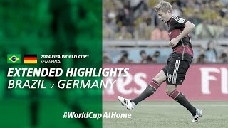 Brazil 17 Germany  Extended Highlights  2014 FIFA World Cup [upl. by Aneelahs41]